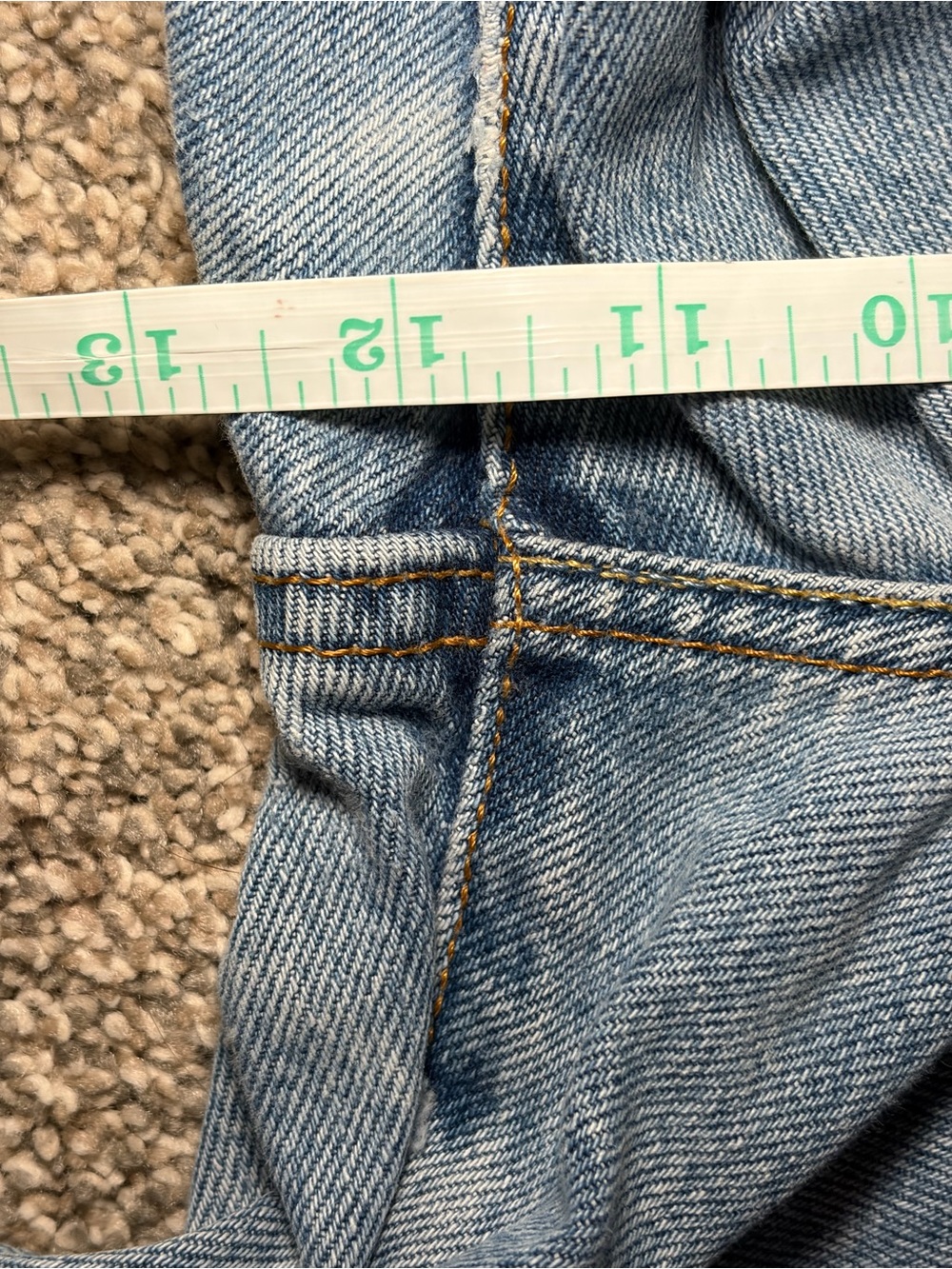 Vintage 2003 Levi’s Classic Relaxed 550 Relaxed Fit Leg Size 14 Light Wash Made - Picture 14 of 16